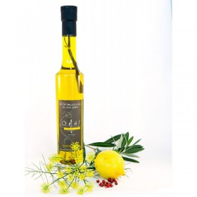huile d olives aux citrons, fenouil et baies roses